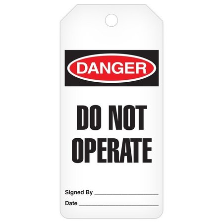 INCOM Safety Tags, DANGER Do Not Operate, 250PK RT1000F